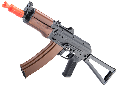 Double Bell Full Metal Receiver AKS74U Airsoft AEG Rifle (Model: Real Wood Furniture)