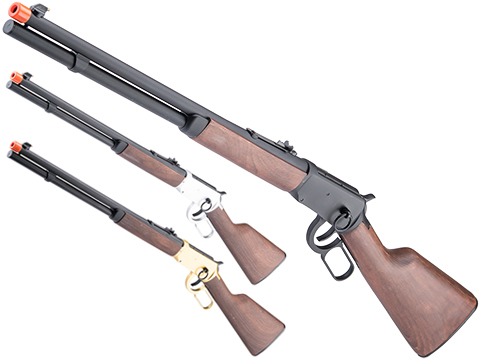 Double Bell M1894 CO2 Lever Action Shell Ejecting Rifle (Model: Real Wood / Black)