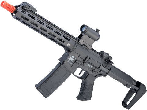 Matrix Calico Jack Polymer M4 Airsoft AEG Rifle w/ M-LOK Handguard & MOSFET (Model: SBR / Tanker Stock / Black)