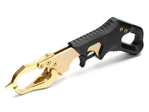 DRESS Derringer 3.2 Aluminum Fish Landing Grip (Color: Shiny Gold)