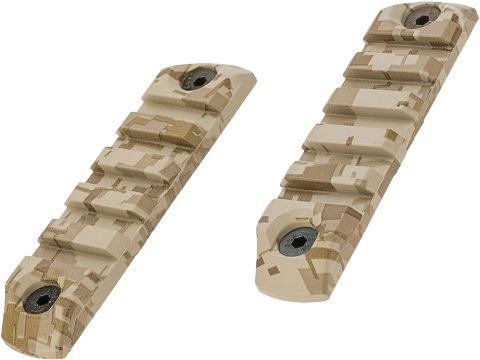 DyTac Polymer Keymod Rail Segments Set (Color: Desert Digital / 2X 5 Slot)