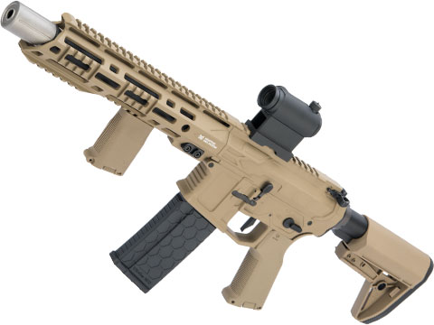 EMG F4 Defense Licensed F4-15 ARS-L M-LOK M4 Airsoft AEG Rifle (Model: PDW / Dark Earth)