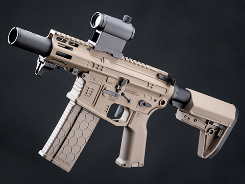 EMG Helios SLR Rifleworks Licensed B15 Airsoft AEG W/ ION M-LOK Handguard (Color: Dark Earth / 3 Lite Handguard / 350 FPS)