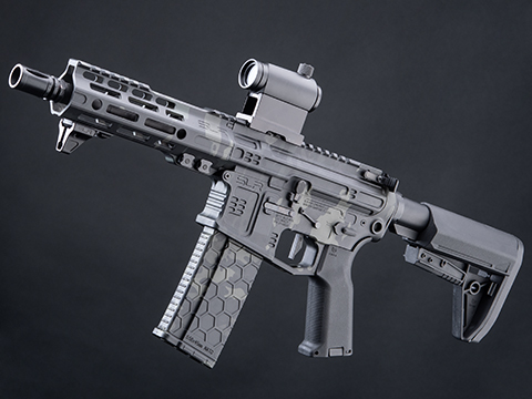 EMG Helios SLR Rifleworks Licensed B15 Airsoft AEG W/ ION M-LOK Handguard (Color: Multicam Black / 6.7 Lite Handguard / 350 FPS)