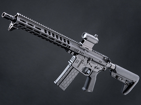 EMG Helios SLR Rifleworks Licensed B15 Airsoft AEG W/ ION M-LOK Handguard (Color: Black / 13.7 HDX Handguard / 350 FPS)