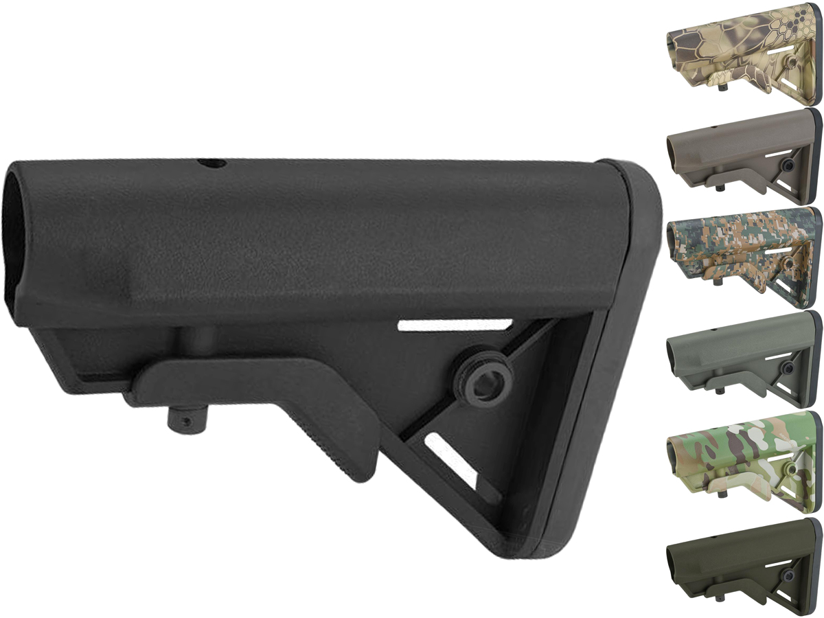 Bolt SOPMOD Retractable Crane Stock for M4 Series Airsoft Rifles (Color: Black)