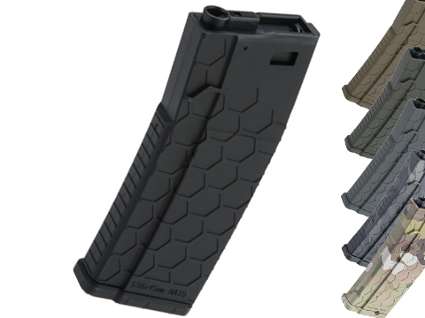 EMG Helios Hexmag Airsoft Polymer 300rd FlashMag Magazine for M4 / M16 Series Airsoft AEG Rifles 