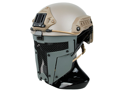 TMC SPT Mesh Face Mask for Bump Helmets (Color: Foliage)