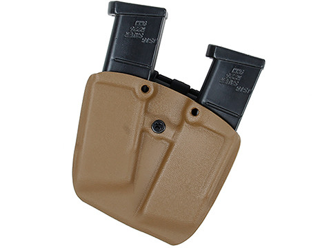 TMC Kydex Mag Pouch for 1911 Style Single Stack Magazines (Capacity: Two Magazines / Coyote)