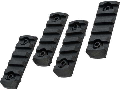 TMC Nylon Fiber Picatinny M-LOK Rail Section (Length: 5 Slot / Black)