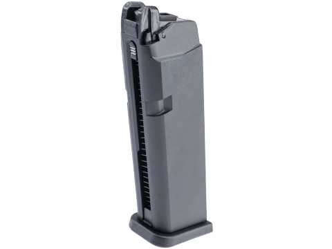 E&C Airsoft 24 Round Magazine for Elite Force GLOCK 17 Series Gas Blowback Airsoft Pistols (Color: Black)