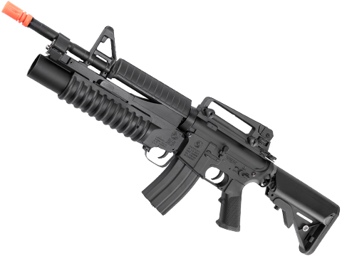 Cybergun Colt Licensed M4A1 AEG Airsoft Rifle w/ Colt Licensed Gas M203 40mm Grenade Launcher by E&C
