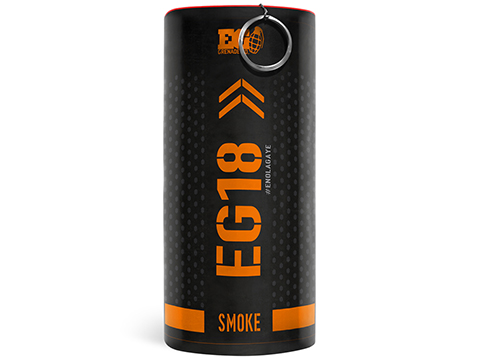 Enola Gaye EG18 High Output Airsoft Wire Pull Large Smoke Grenade (Color: Orange)