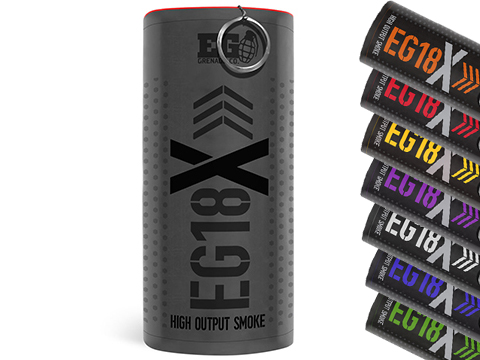Enola Gaye EG18X Extreme Output Airsoft Wire Pull Large Smoke Grenade (Color: Black)