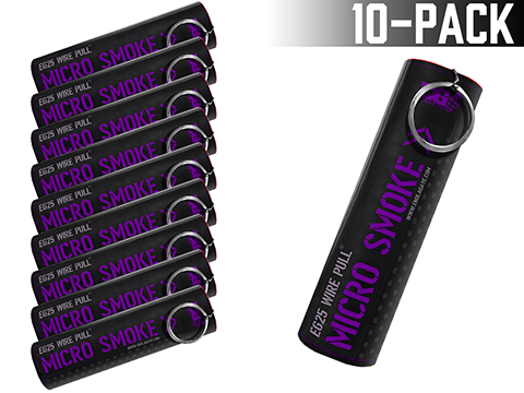 Enola Gaye EG25 Micro Smoke Grenade - Set of 10 (Color: Purple)