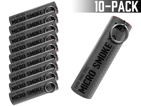 Enola Gaye EG25 Micro Smoke Grenade - Set of 10 (Color: Black)