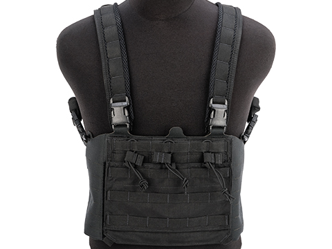 Eagle Industries Multi-Mission Chest Rig w/ Removable Front Flap (Color: Black)