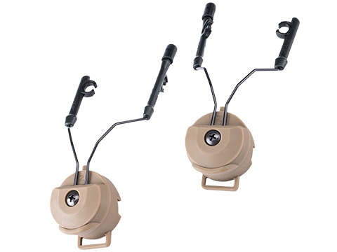 Z-Tactical Helmet Rail Adapter Set for COMTAC Headsets (Color: Dark Earth)