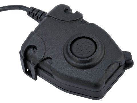 WADSN PR Style Tactical PTT with Headset Adapter (Connector: Kenwood)