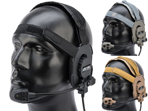 Z-Tactical Z069 Military Style Low Profile Headset w/ Bright Mic (Color: Black)