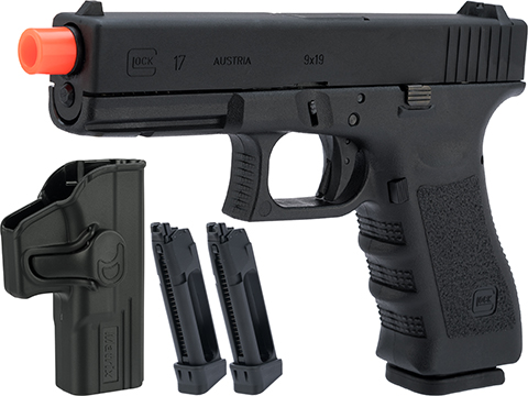 Elite Force Fully Licensed GLOCK 17 Gen.3 Gas Blowback Airsoft Pistol (Type: Green Gas / CO2 Carry Package)