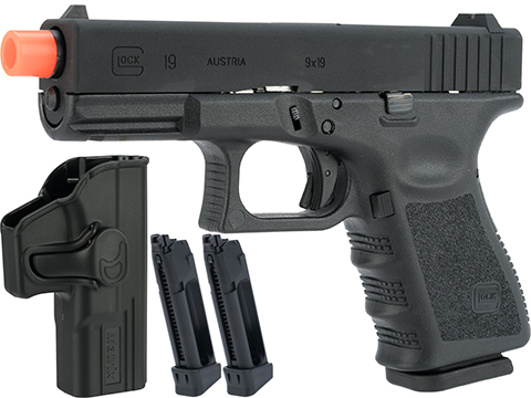 Elite Force Fully Licensed GLOCK 19 Gen.3 Gas Blowback Airsoft Pistol (Type: CO2 / Carry Package)