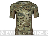 Emerson Skin-tight Base Layer Camo V-Neck Running Shirt 