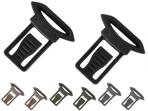 Emerson Replacement Standard Strap Clips for Bump Helmet Rails (Color: Black)