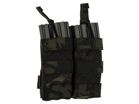 Emerson Modular Open Top Double 5.56mm Magazine Pouch (Color: Multicam Black)