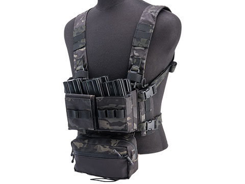 EmersonGear Mini Voyage Modular Chest Rig and Placard (Color: Black ...