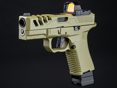 EMG F-1 Firearms Licensed BSF-19 Optics Ready Gas Blowback Airsoft Pistol (Color: Bazooka Green & Black / CO2)