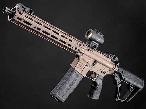 EMG Daniel Defense Licensed DDM4A1 RIII Airsoft AEG Rifle w/ CYMA Platinum Gearbox - Kestrel Eshooter MOSFET (Color: Flat Dark Earth / 400 FPS / Gun Only)