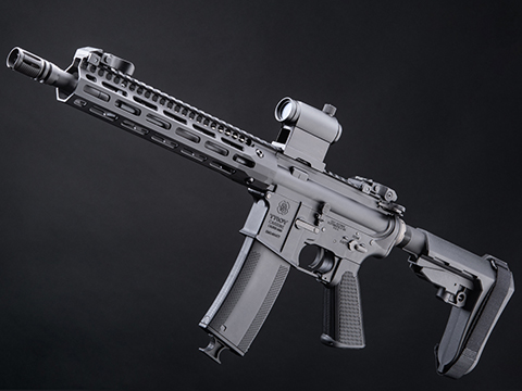 EMG Troy Industries Licensed SOCC M4 Carbine M-LOK AEG Rifle (Model: 10.5 RIS / Black)