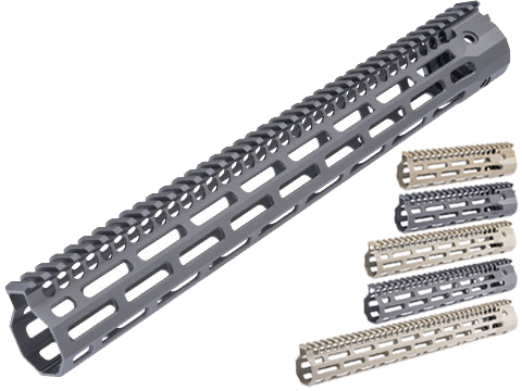 EMG Troy Industries SOCC M-LOK BattleRail for M4/M16 Airsoft AEG Rifles by King Arms (Model: 7.6 / Black)