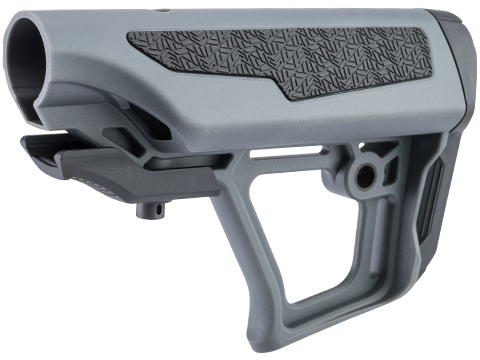 EMG Zeta Adjustable Stock for M4 AEG Rifles by ICS (Color: Grey)