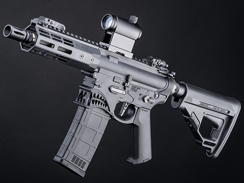 EMG Helios / Sharps Bros Hellbreaker Licensed Polymer Receiver M4 Airsoft AEG Rifle (Model: Black / 7 PDW)