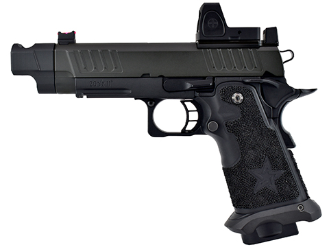 6mmProShop Staccato Licensed C2 COMP SOC 2011 Gas Blowback T8 Airsoft Pistol w/ Muzzle Compensator 