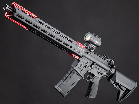 EMG Custom Built Strike Industries Licensed Sentinel AR-15 Airsoft AEG Rifle w/ GRIDLOK® Handguard System (Color: Red / 15 Rail)