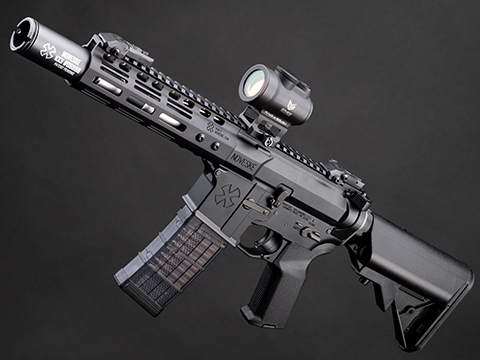 EMG Noveske Licensed N4 Airsoft AEG Rifle w/ CYMA Platinum Gearbox (Model: 7 SBR - 350 FPS / Black / Gun Only)
