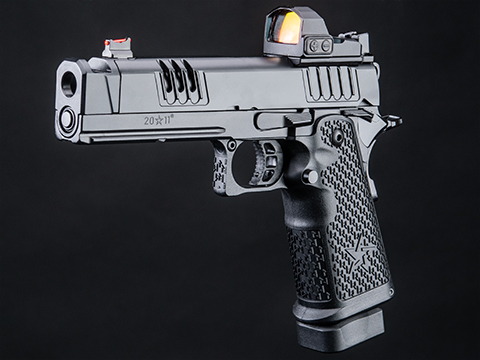 EMG Helios Staccato Licensed XC 2011 Gas Blowback Airsoft Pistol (Model: VIP Grip / Standard / Green Gas / Gun Only)