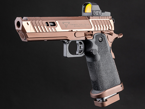 EMG TTI Licensed Sand Viper 2011 Full Auto Select Fire Airsoft Training Pistol (Model: Standard / Green Gas)