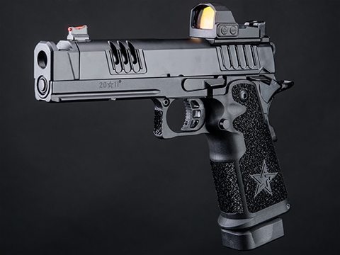 EMG Helios Staccato Licensed XC 2011 Gas Blowback Airsoft Pistol (Model: Master Grip / Standard / Green Gas / Gun Only)