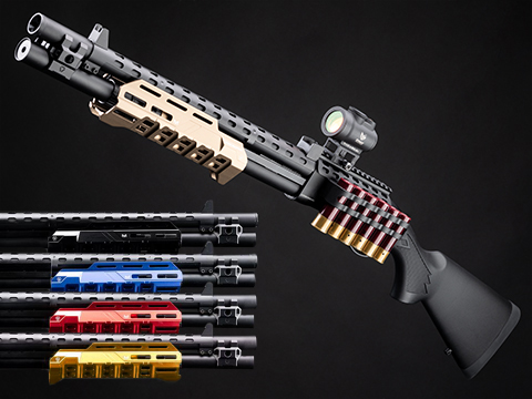 EMG x Strike Industries 3/6rd Burst-Shot Full Metal M870 M-Lok Airsoft Gas Powered Shotgun 