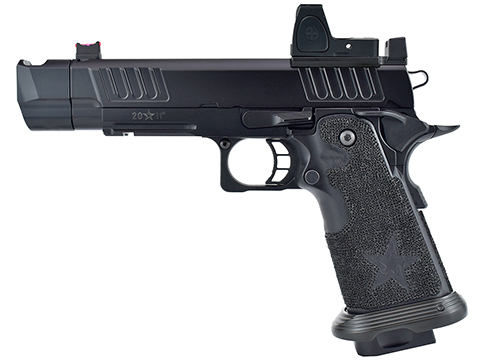 6mmProShop Staccato Licensed P COMP SOC 2011 Gas Blowback T8 Airsoft Pistol w/ Muzzle Compensator (Model: CO2 / Gun Only)