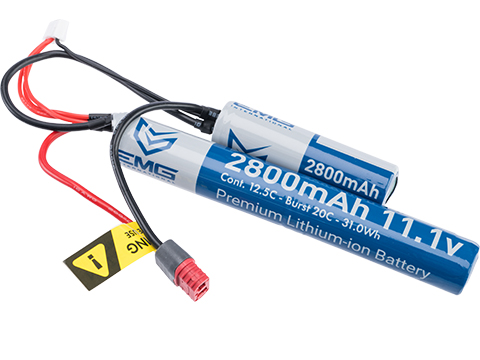 EMG 11.1v High Performance Premium Li-Ion Butterfly Type Airsoft Battery (Model: Standard Deans / 2800mAh)