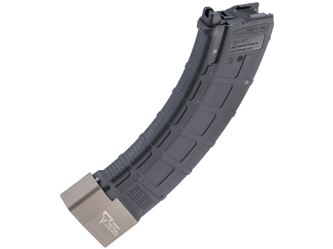 EMG TTI Licensed 50 Round Magazine w/ Extended Baseplate for GHK AK Series Airsoft GBB Rifles (Color: Green Baseplate)