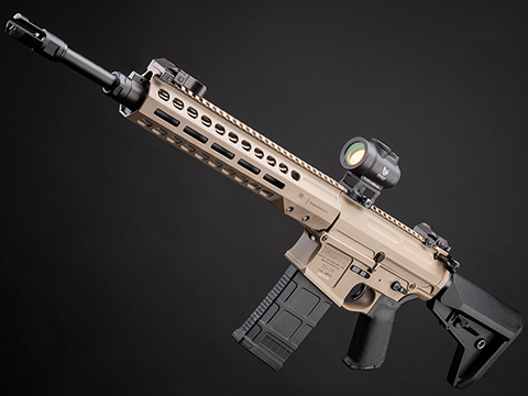 EMG Barrett Licensed REC10 Airsoft AEG Battle Rifle w/ E-Shooter MOSFET by CYMA (Color: Flat Dark Earth / 11.5 / Gun Only)