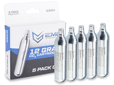 EMG 12 Gram CO2 Cartridge for Airsoft and Air Gun (Size: Box of 5)