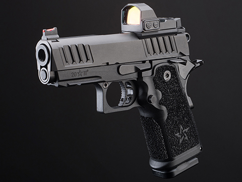 EMG Helios Staccato Licensed CS Compact 2011 Gas Blowback Airsoft Pistol w/ Master Grip 