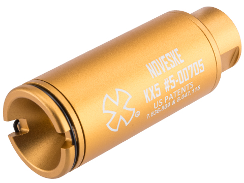 EMG Noveske Flash Hider w/ Built-In Nano Compact Rechargeable Tracer (Model: KX5 / Anodized Gold)